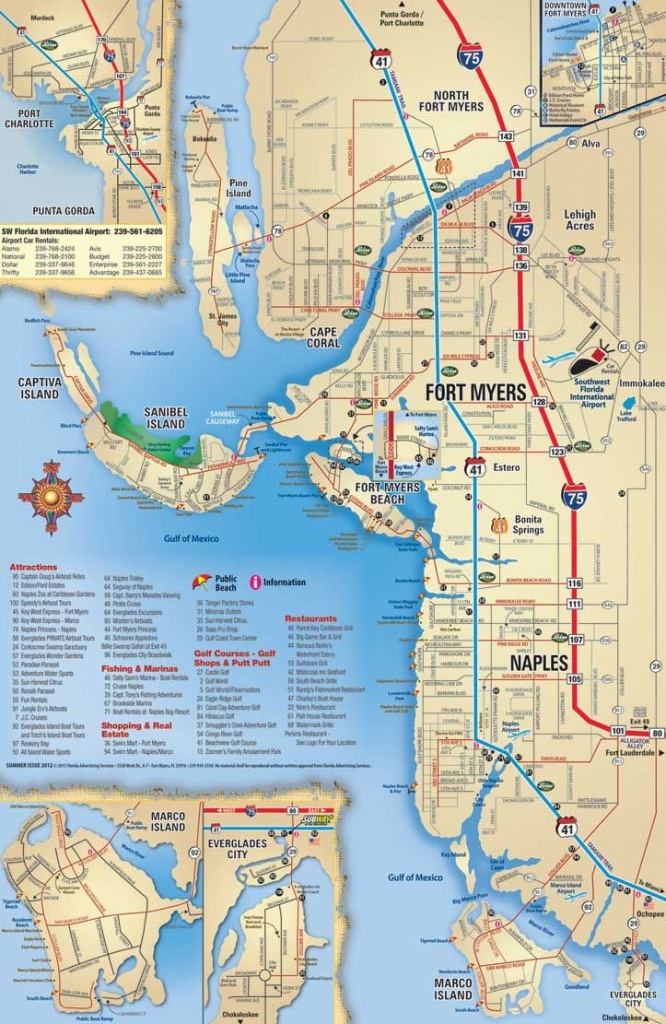 Southwest Florida Map, Attractions And Things To Do, Coupons - Map Of Southwest Florida