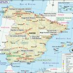 Spain Map, Printable And Detailed Map Of Spain   Printable Map Of Spain With Cities