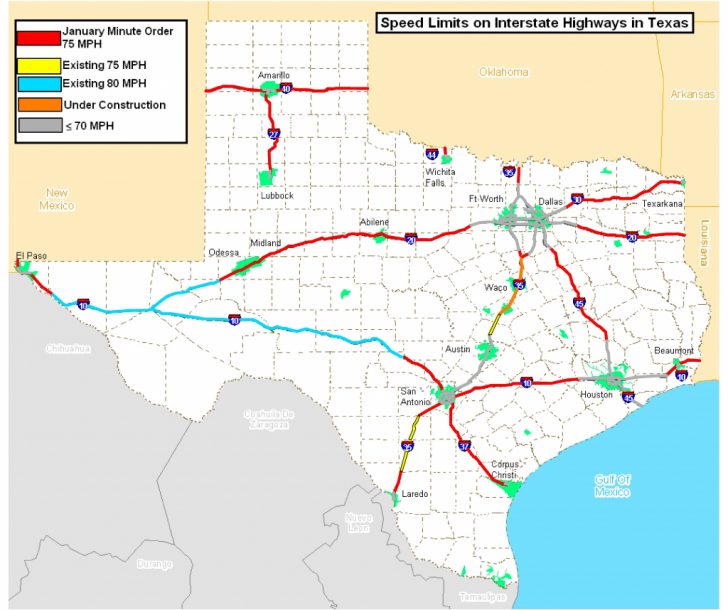 Map Of Texas Highways And Interstates
