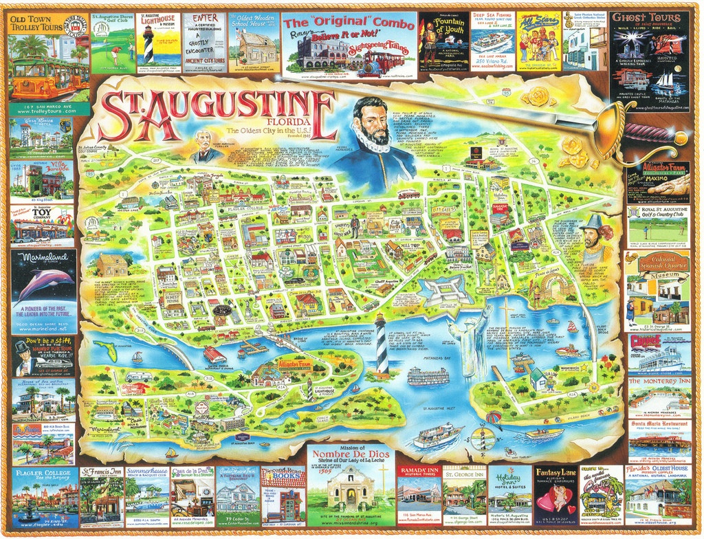 saint augustine tourist map