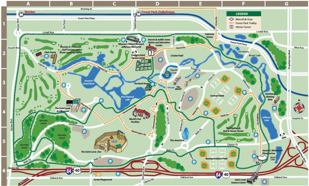 St. Louis Forest Park Map - Forest Park St Louis Map Printable