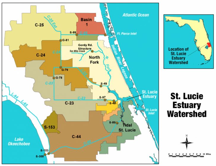 Map Showing Stuart Florida