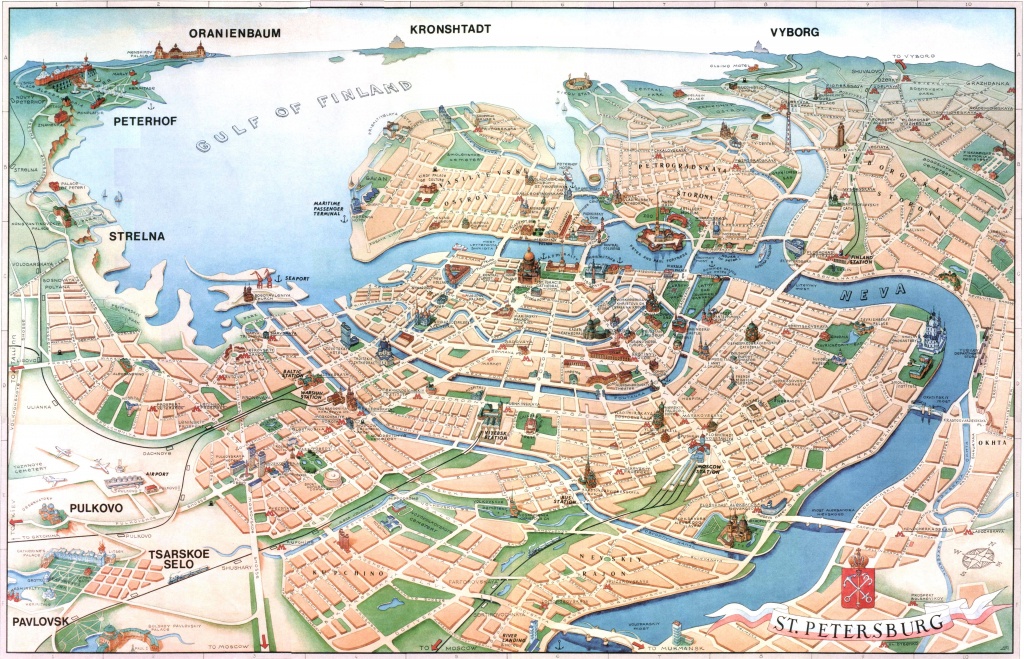 St Petersburg Tourist Map - St Petersburg Russia • Mappery | St - Printable Map Of St Petersburg Russia