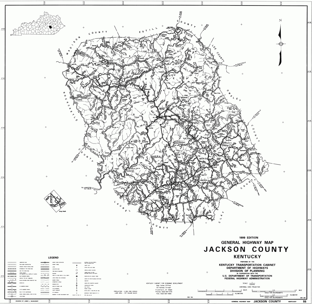 State And County Maps Of Kentucky - Jackson County Texas Gis Map