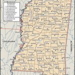 State And County Maps Of Mississippi   Printable Map Of Mississippi