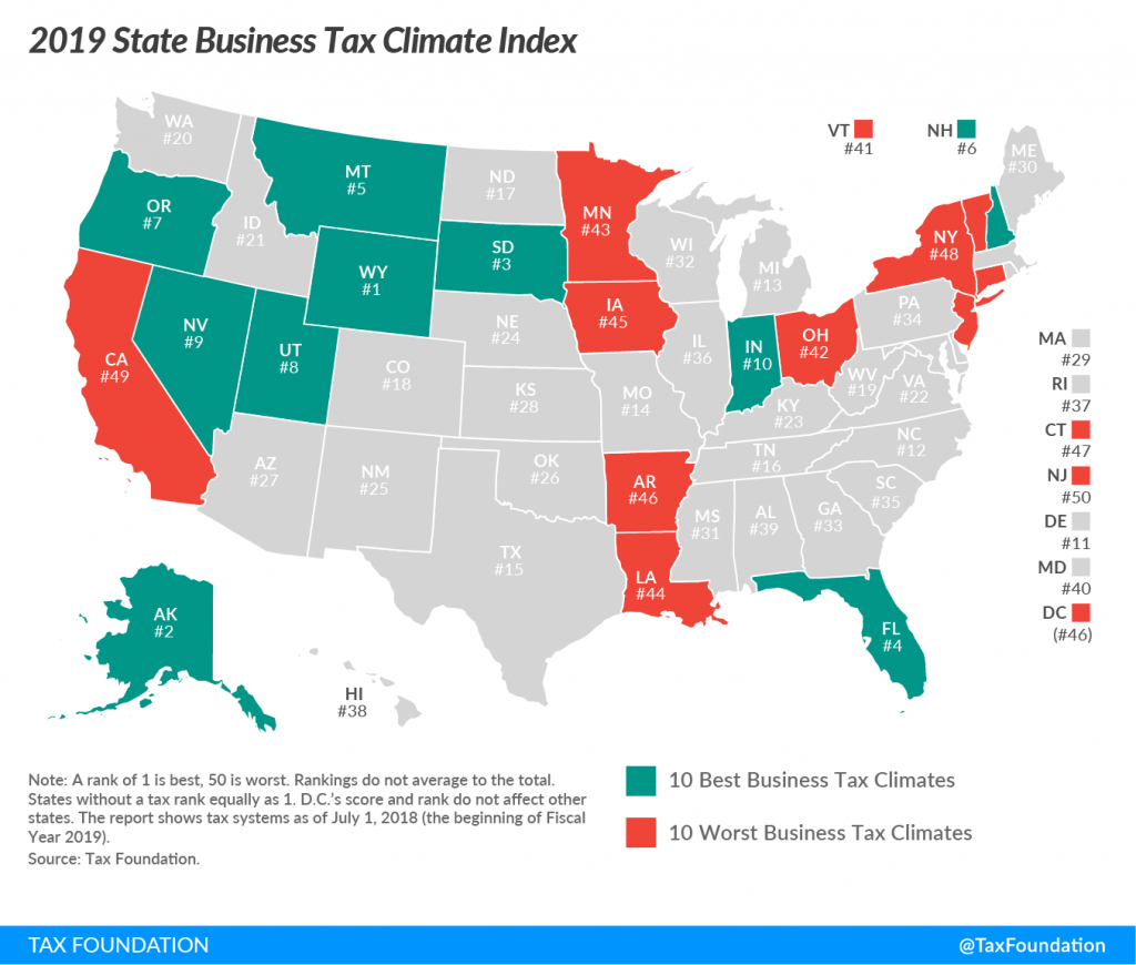 State Business Tax Climate Index | Tax Foundation - Florida Property Tax Map