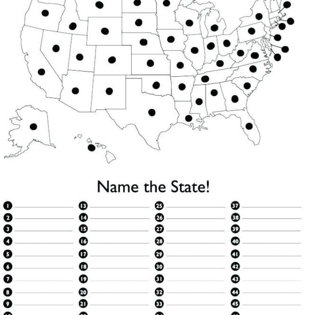 State Capitals Map Quiz Maps Us Capital - States And Capitals Map Quiz Printable