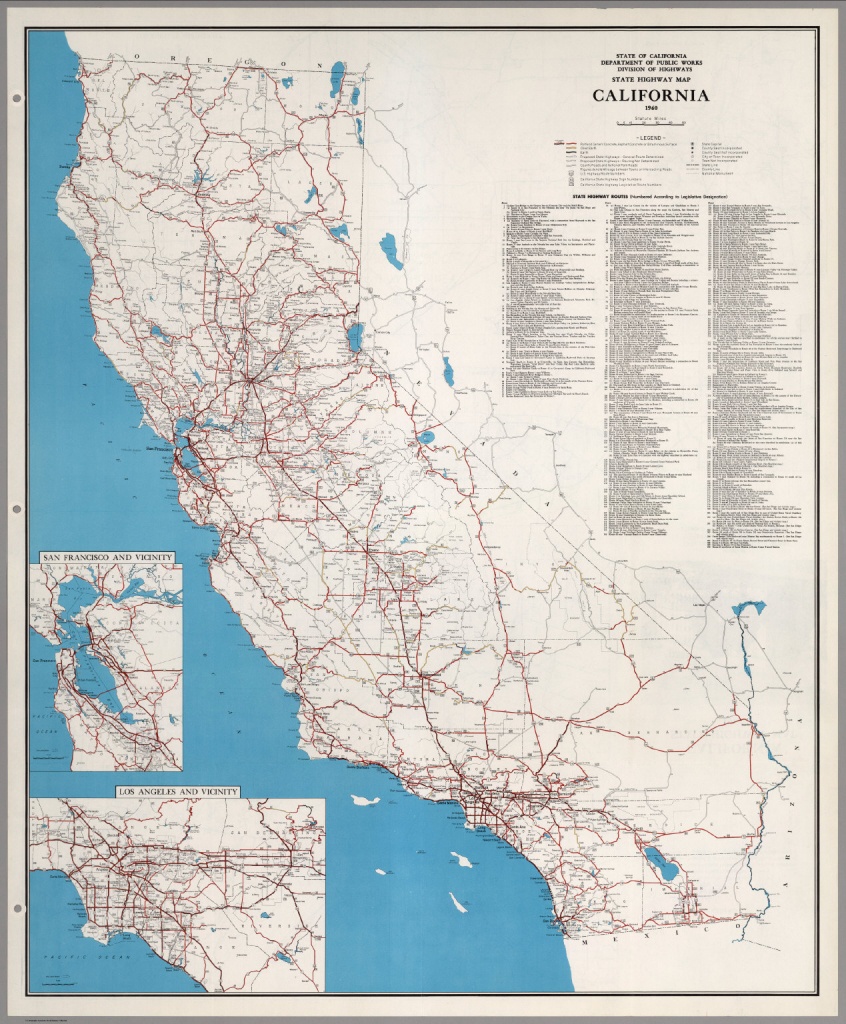 State Highway Map, California, 1960. - David Rumsey Historical Map - California State Road Map