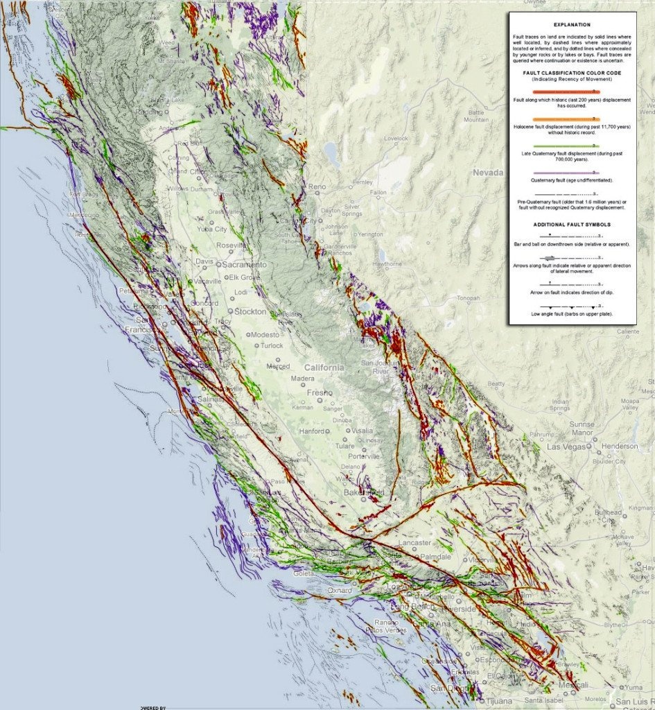 Strange Sounds On Twitter: &amp;quot;california Fault Lines Map: Updated Map - California Fault Lines Map