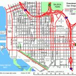 Street Map Of Downtown San Diego   Detailed Map Of San Diego California