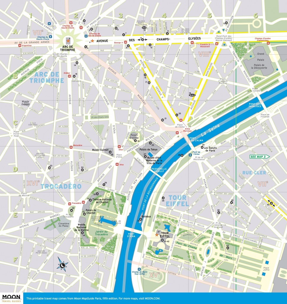 Street Map Of Paris France Printable | World Map - Printable Map Of Paris France