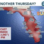 Summer Arrives, But It's Just “Thursday” To Floridians   Florida Storms   Florida Heat Index Map