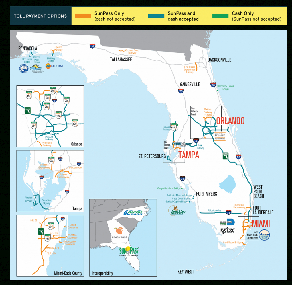 Sunpass : Tolls - Florida Orange Groves Map