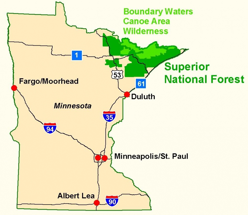 Superior National Forest - Maps &amp;amp; Publications - Printable Maps By Waterproofpaper Com