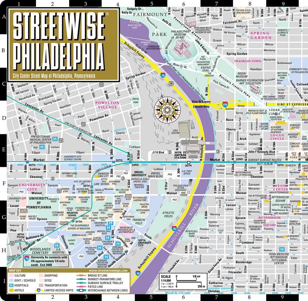 Sweetlooking Philadelphia Street Map Center City Smartness Printable - Philadelphia Street Map Printable