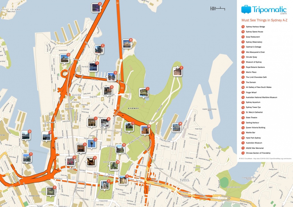 Sydney Printable Tourist Map In 2019 | Free Tourist Maps ✈ | Sydney - Sydney Tourist Map Printable