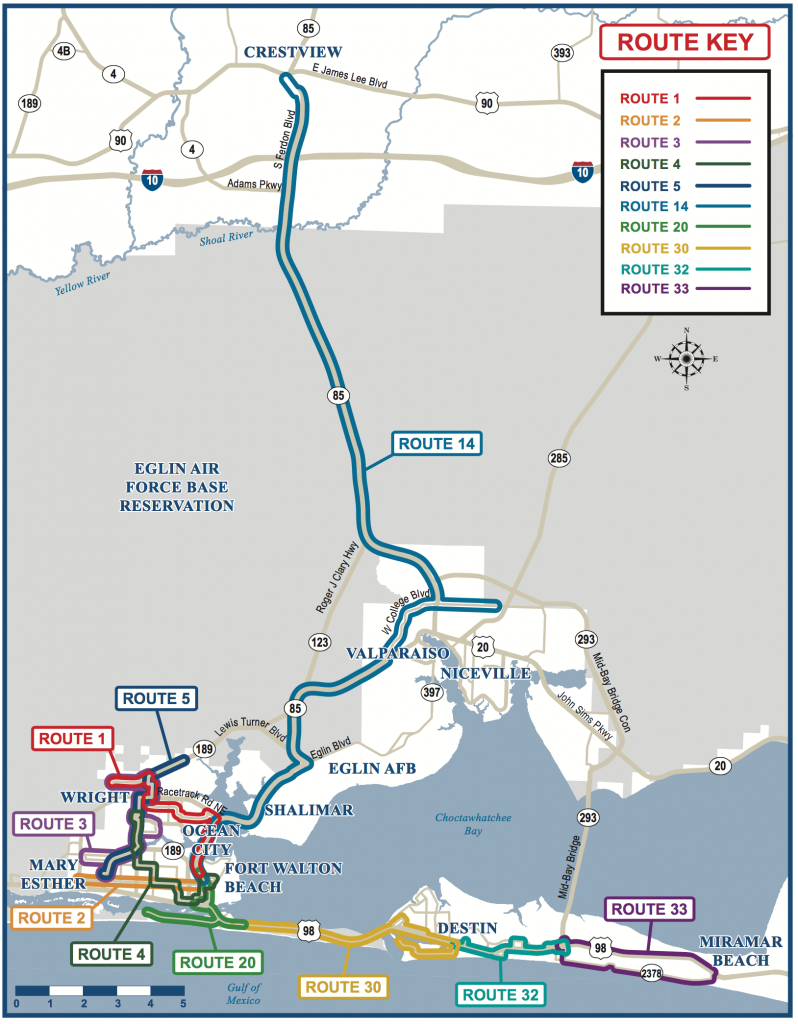 System Map - Ec Rider - Niceville Florida Map