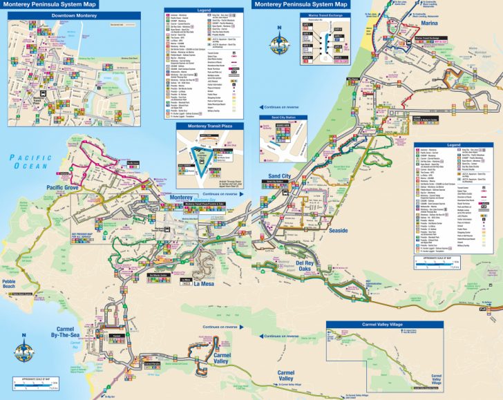 Monterey Beach California Map