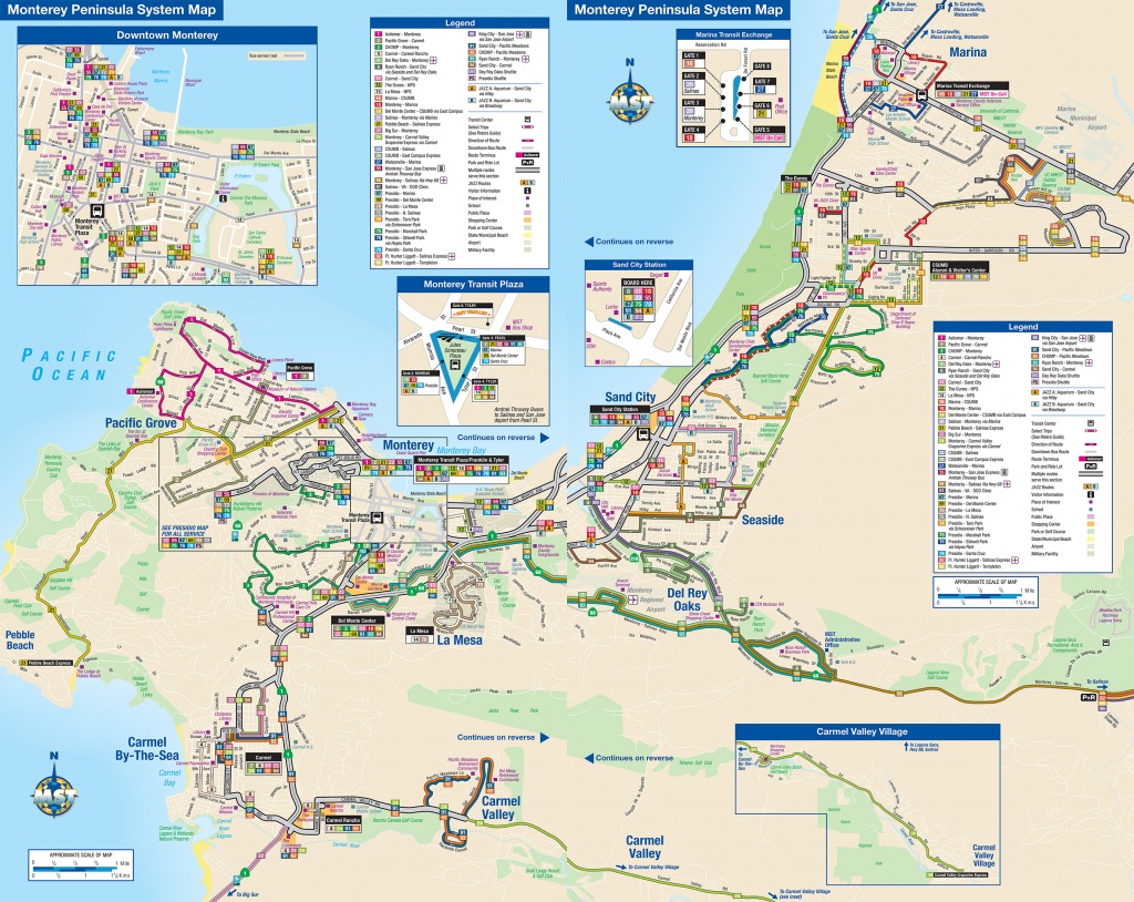 System Maps | Monterey-Salinas Transit - Monterey Beach California Map