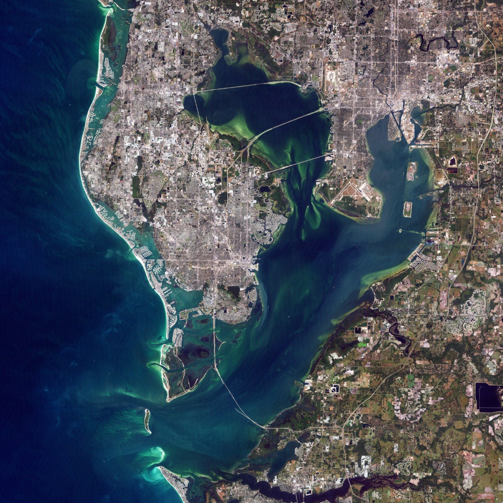 Tampa Bay, Florida - Map Of Tampa Florida Beaches