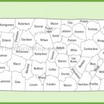 Tennessee County Map   State Map Of Tennessee Printable