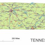 Tennessee State Route Network Map. Tennessee Highways Map. Cities Of   State Map Of Tennessee Printable