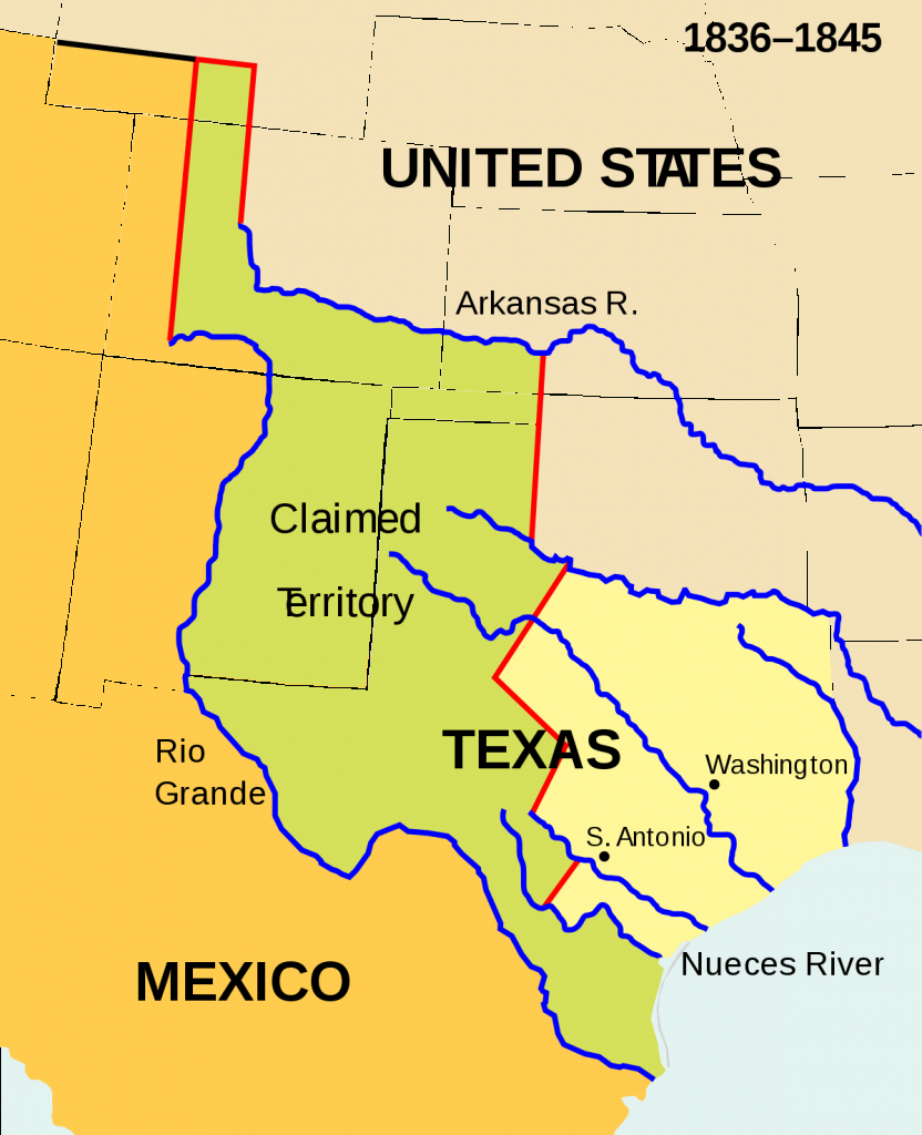 Texas Annexation - Wikipedia - Texas Independence Map