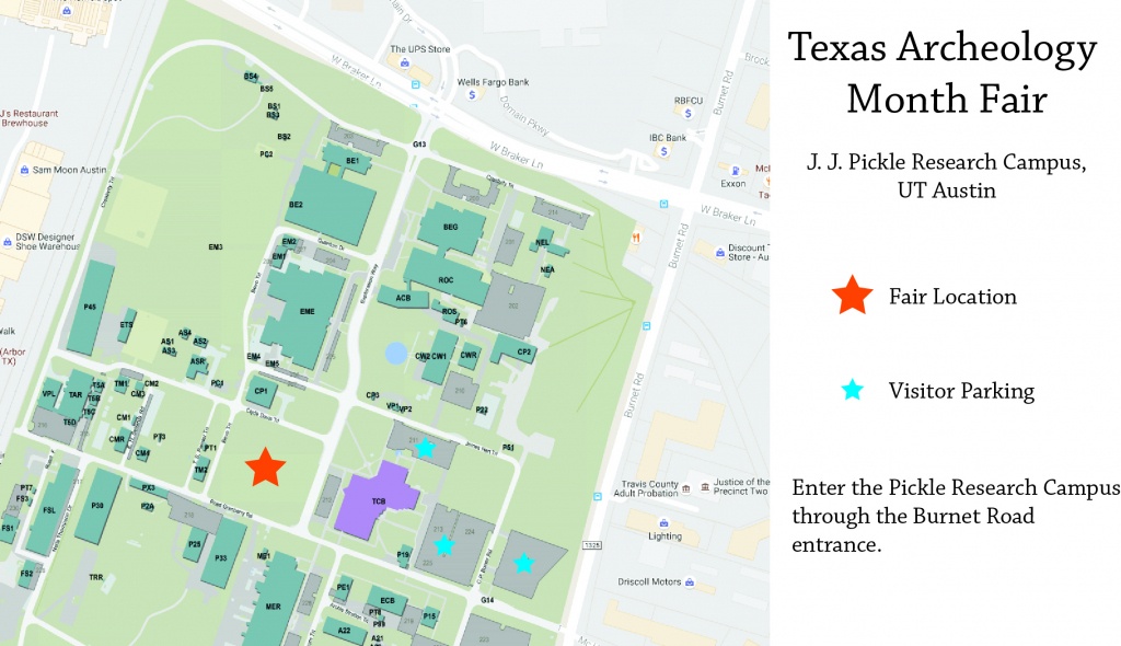 Texas Archeology Month Fair 2018 | The Tarl Blog - Map Of The Domain In Austin Texas