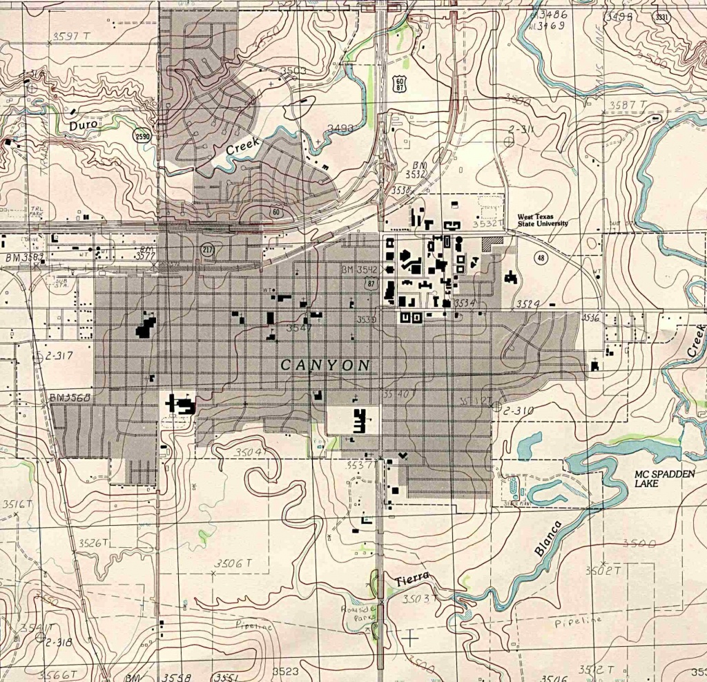 Texas City Maps - Perry-Castañeda Map Collection - Ut Library Online - City Map Of Amarillo Texas