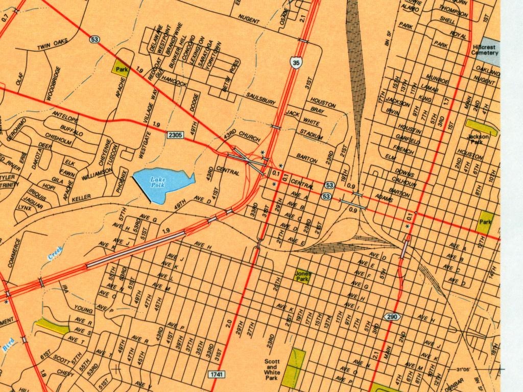 Texas City Maps - Perry-Castañeda Map Collection - Ut Library Online - Texas Street Map