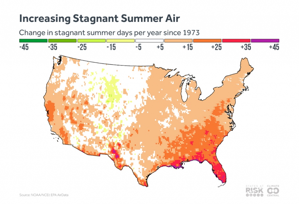 Texas&amp;#039; Climate Threats | States At Risk - Texas Heat Map