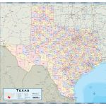 Texas Counties Wall Map   Maps   Texas County Wall Map