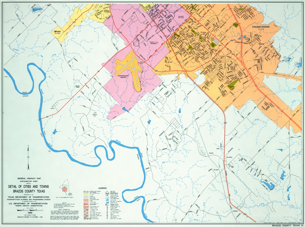 Texas County Highway Maps Browse - Perry-Castañeda Map Collection - Brazos County Texas Map