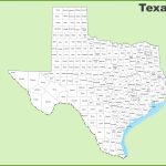 Texas County Map   Printable Map Of Texas With Cities