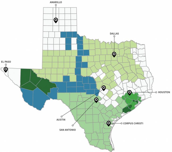 Texas Utility Map