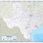 Texas Highway Wall Map   Road Map Of Texas Highways