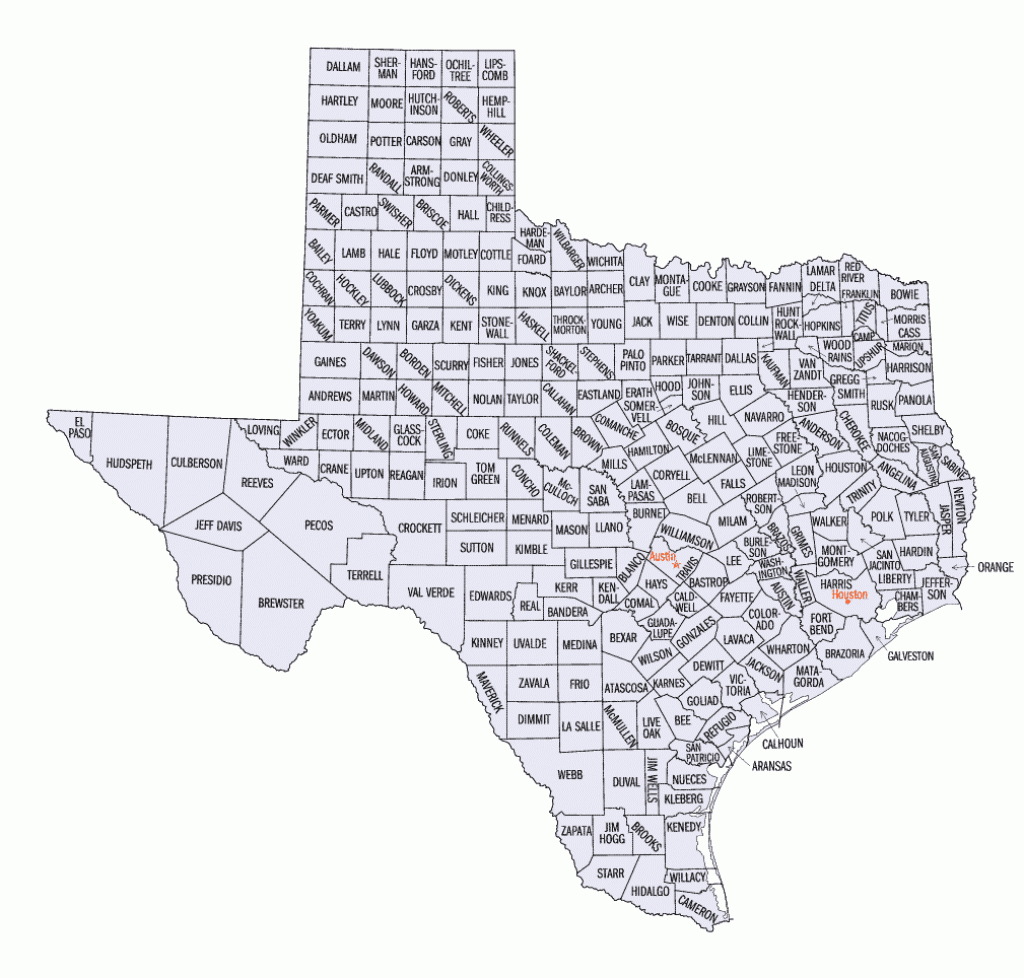 Texas Historical Markers - County Map | Historic Ennis, Texas - Ennis Texas Map