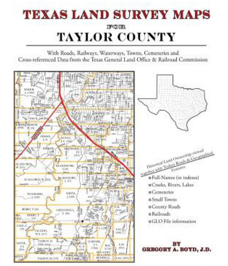 Texas Land Survey Maps For Taylor County: Buy Texas Land Survey Maps - Texas Land Survey Maps