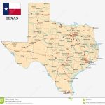 Texas Map With Flag Stock Illustration. Illustration Of America   Alpine Texas Map