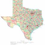 Texas Printable Map   Texas County Map With Roads