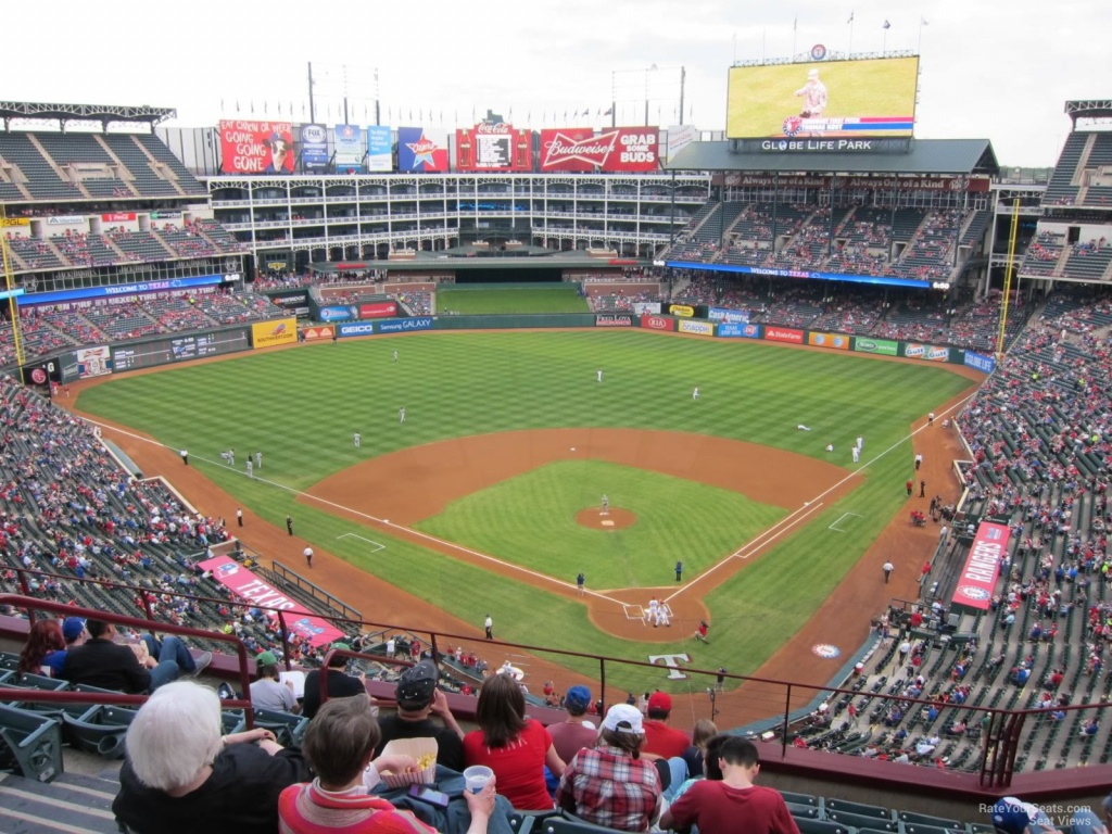 Texas Rangers Globe Life Park Seating Chart &amp;amp; Interactive Map - Texas Rangers Stadium Map