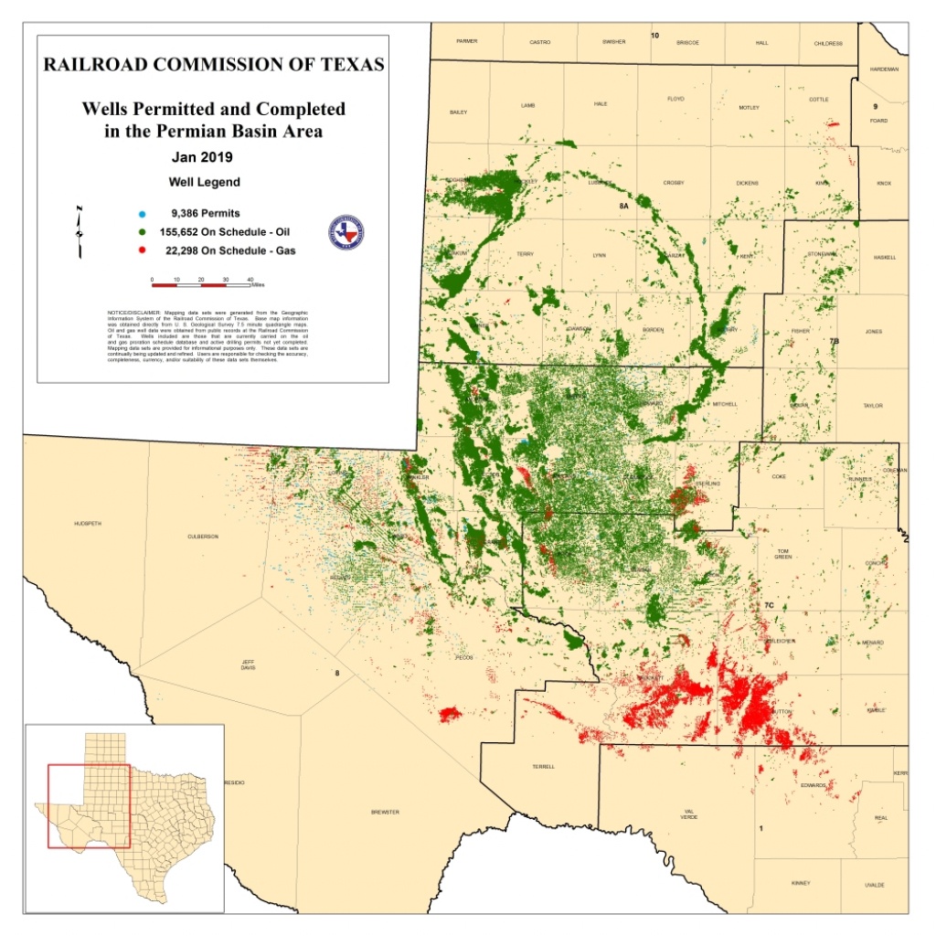 Texas Rrc - Permian Basin Information - Map Of Midland Texas And Surrounding Areas