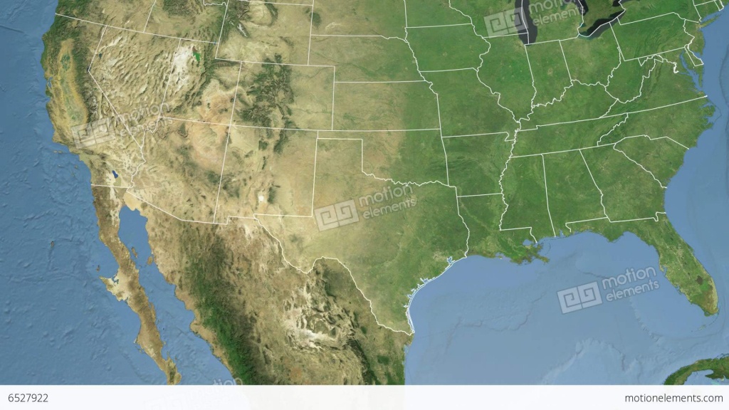 Texas State (Usa) Extruded. Satellite Map Stock Animation | 6527922 - Satellite Map Of Texas