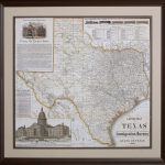 Texas   The Empire State   Gallery Of The Republic   Framed Texas Map