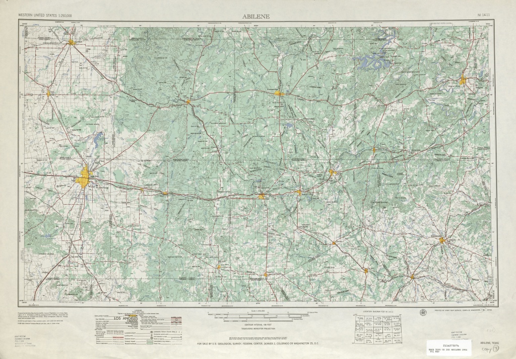Texas Topographic Maps - Perry-Castañeda Map Collection - Ut Library - Snyder Texas Map