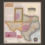 Texas Wine Country Map, Appellations & Wineries   Framed   Vinmaps®   Fredericksburg Texas Winery Map