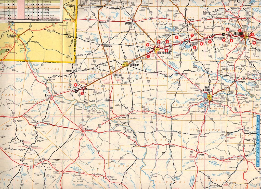 Texasfreeway &amp;gt; Statewide &amp;gt; Historic Information &amp;gt; Old Road Maps - Texas Panhandle Road Map