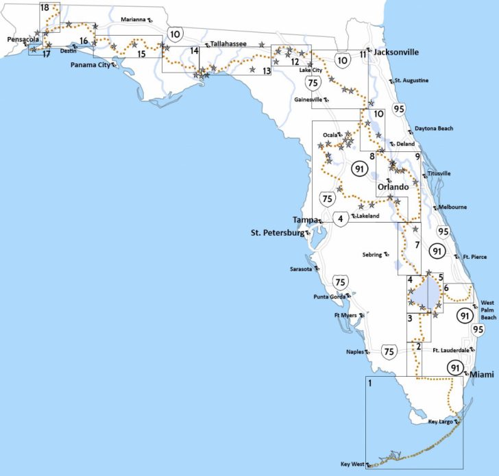 Florida Hikes Map