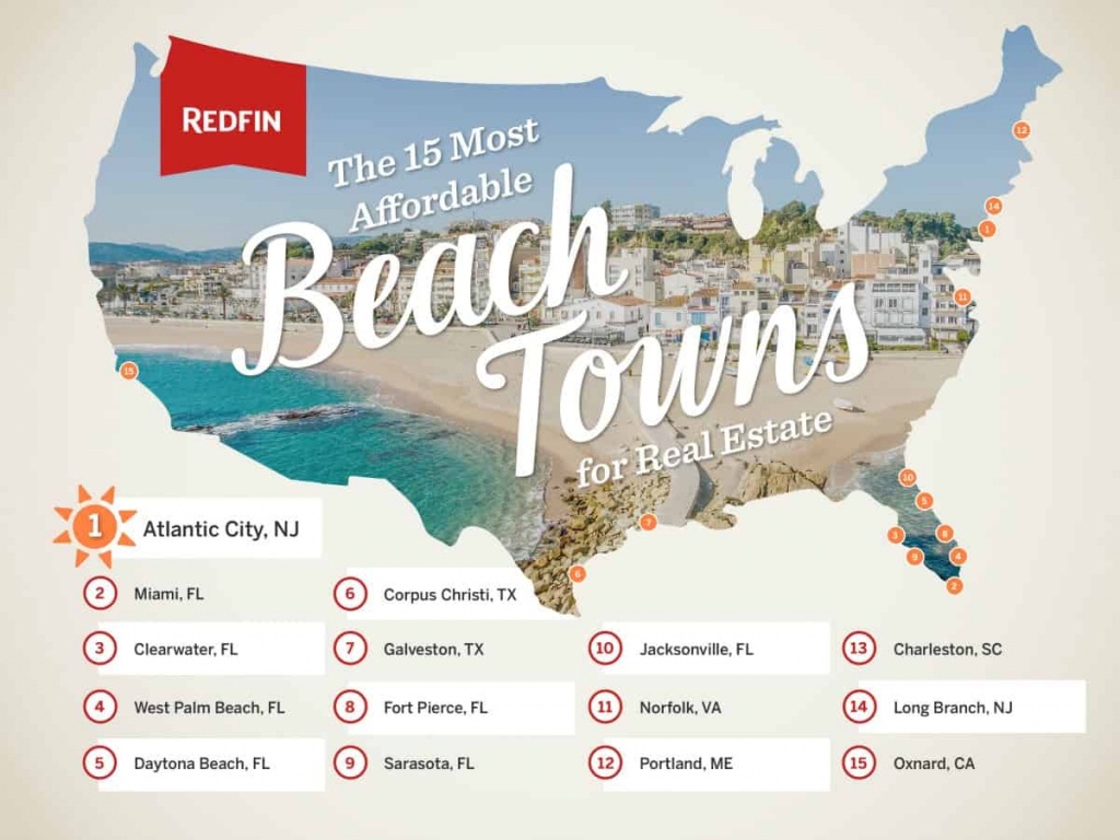 The 15 Most Affordable Beach Towns To Buy A Vacation Home - Redfin - Map Of Florida Beach Towns