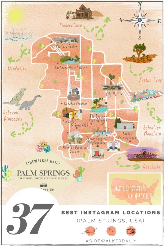 The 37 Best Places To Take Pictures In Palm Springs | Sidewalker - Where Is Palm Desert California Map